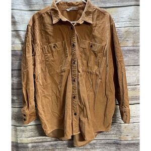 Everlane Men's Button-Down Shirt in Tan Brown